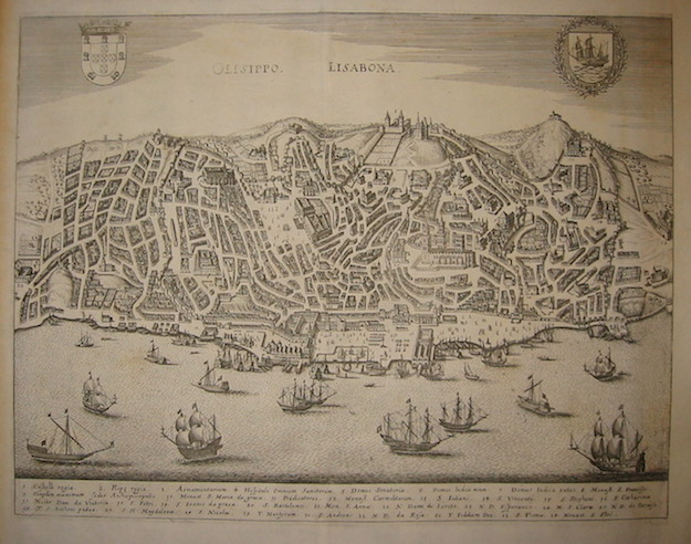 Merian Matthà¤us (1593-1650) Olisippo. Lisabona 1649 Francoforte 